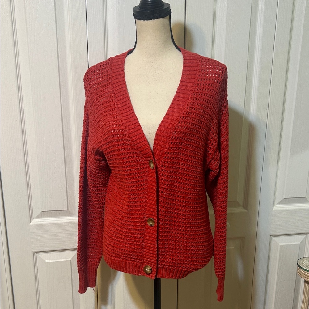 Sanctuary Red Women's Cardigan Sweater